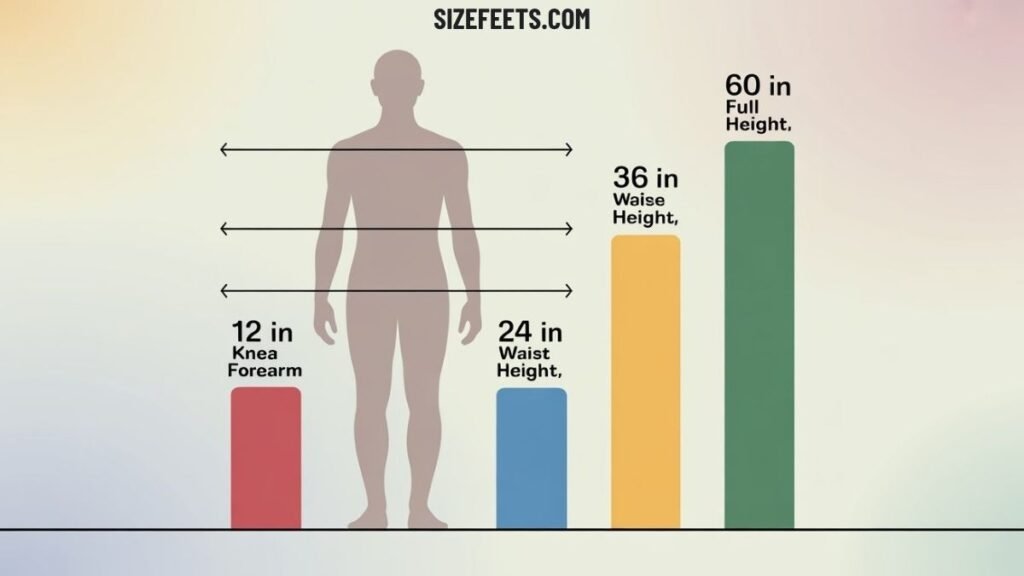 24 Inches Compared to Human vs. Other Sizes