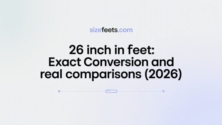 26 Inch in Feet: Exact Conversion and Real Comparisons (2026)