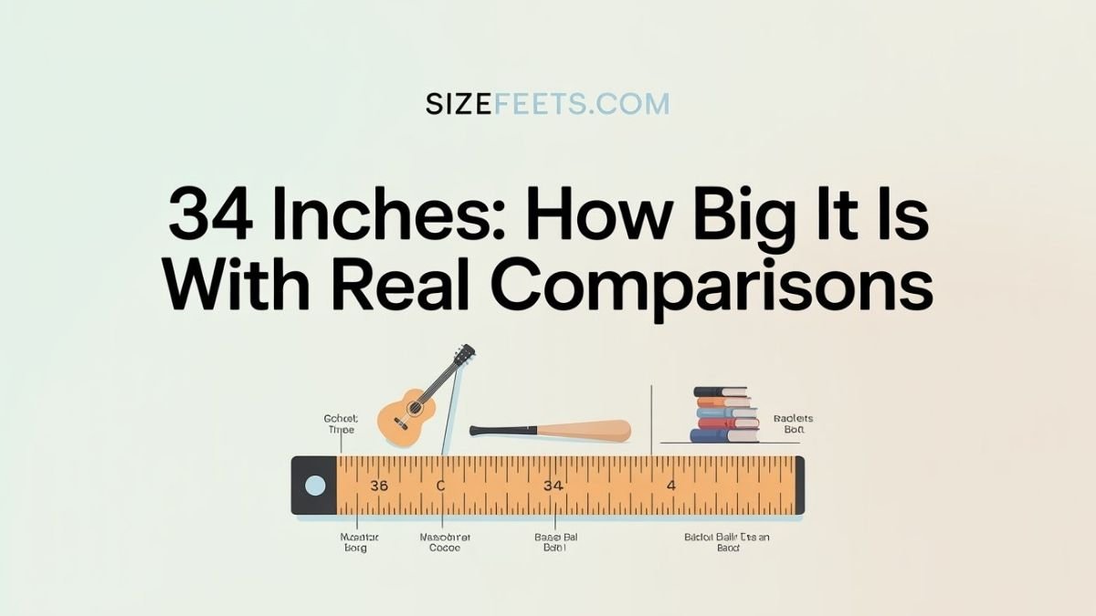 34 Inches: How Big It Is With Real Comparisons
