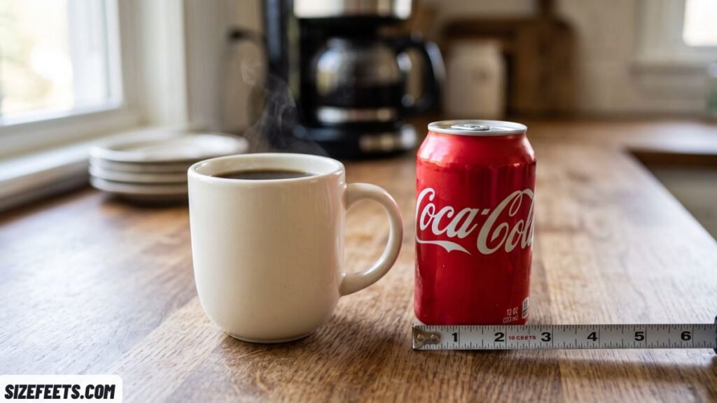 A US dollar bill next to a slim can showing how tall is a 12 oz can
