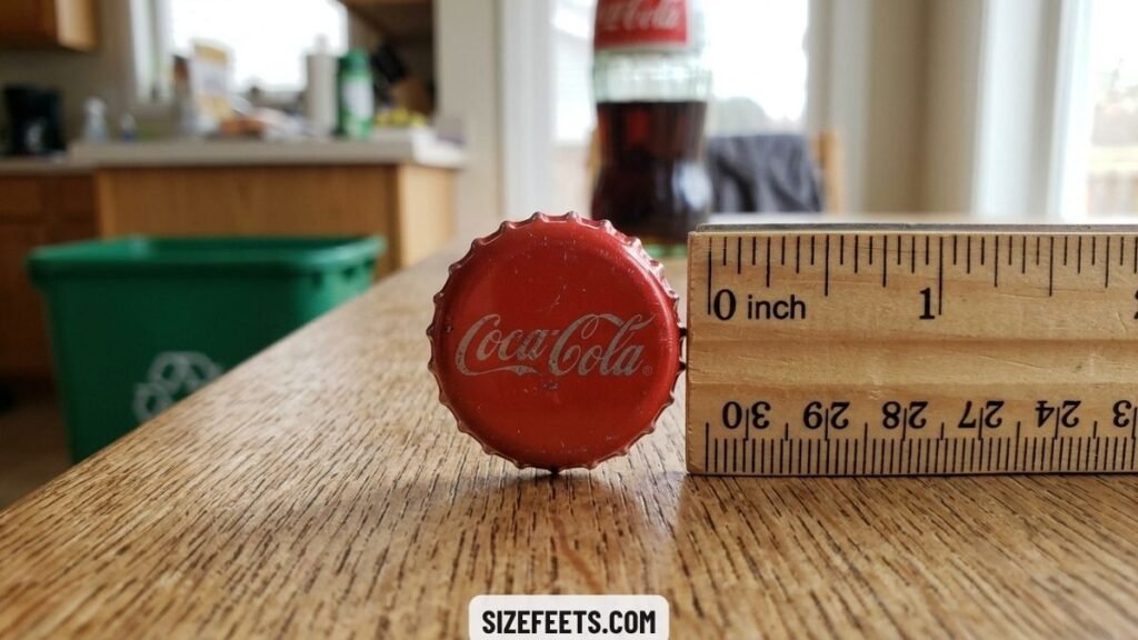 A bottle cap showing how big 1 inch is
