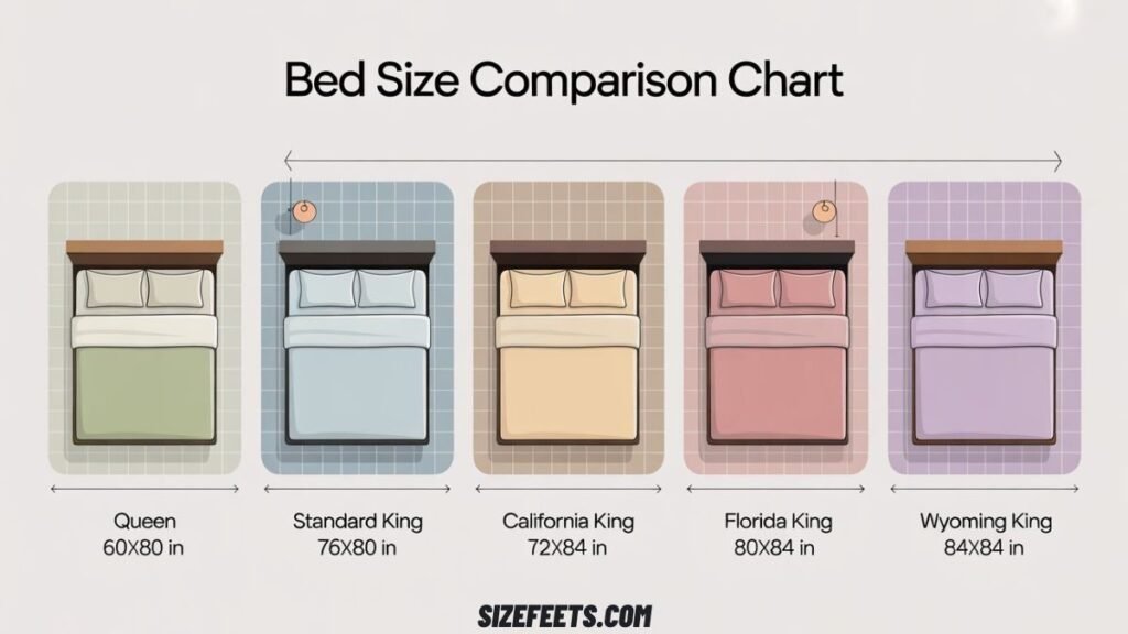 Florida and California King vs Other Bed Sizes