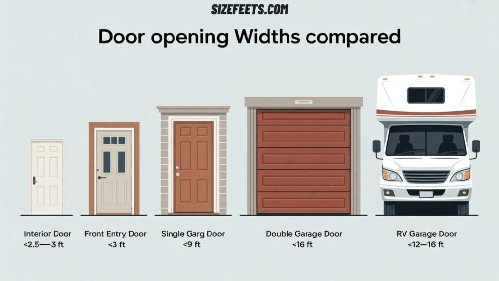 Garage Door Sizes vs. Other Openings