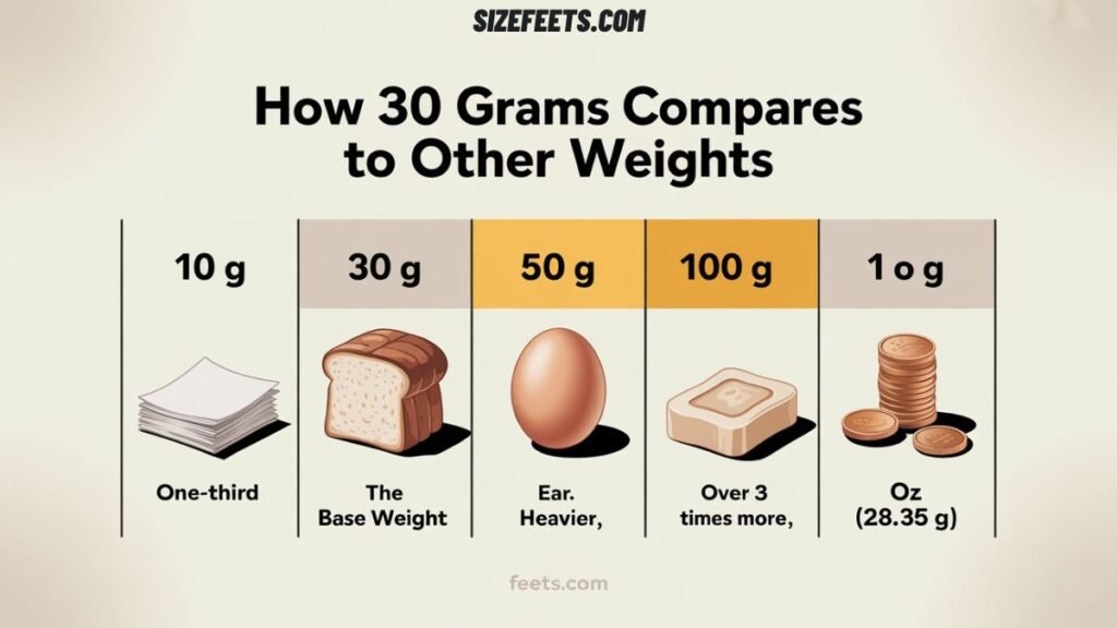 How 30 Grams Compares to Other Weights
