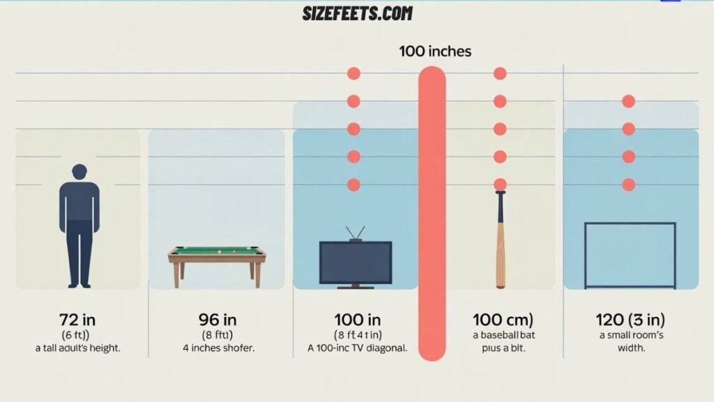 How Long Is 100 Inches vs. Other Common Lengths