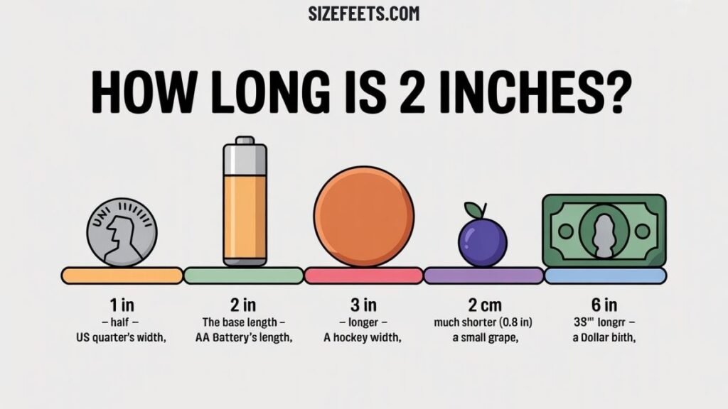 How Long Is 2 Inches vs. Other Common Lengths