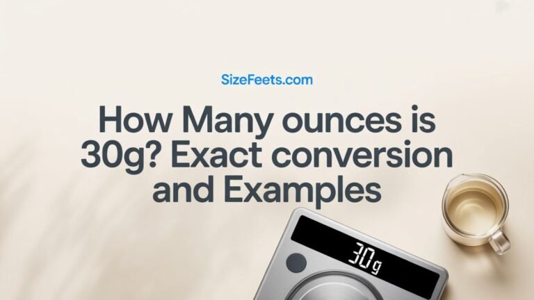 How Many Ounces Is 30g? Exact Conversion and Examples
