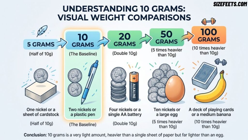 How Much Is 10 Grams vs. Other Common Weights