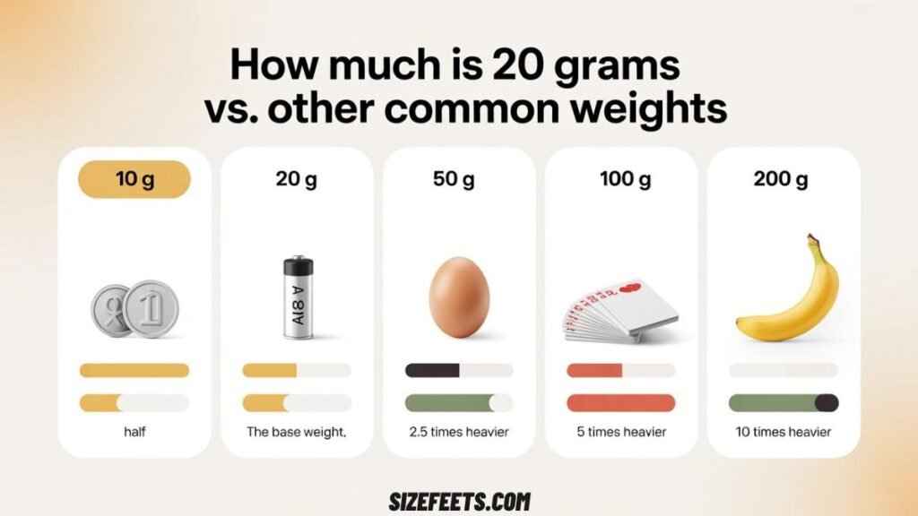 How Much Is 20 Grams vs. Other Common Weights