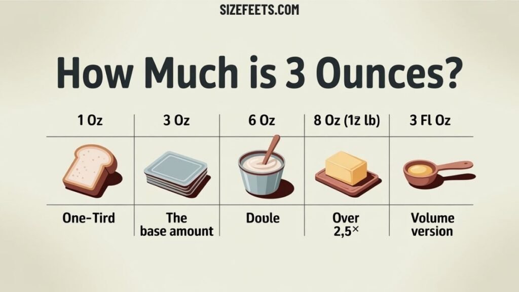 How Much Is 3 Ounces vs. Other Common Amounts