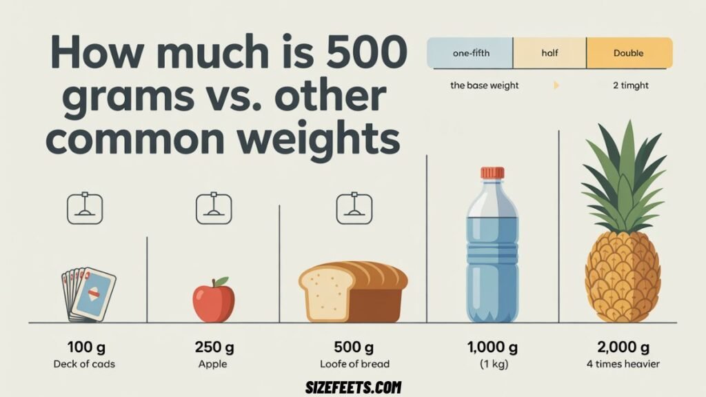 How Much Is 500 Grams vs. Other Common Weights
