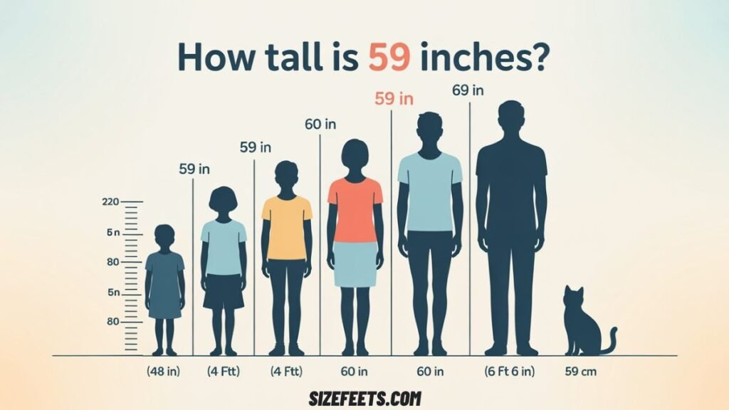 How Tall Is 59 Inches vs. Other Common Heights