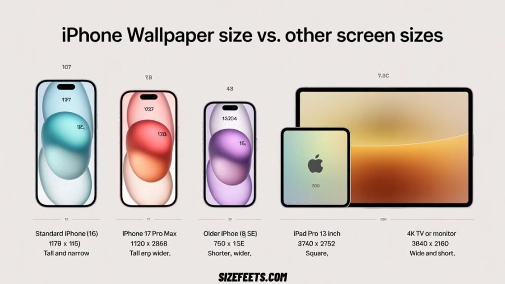 iPhone Wallpaper Size vs. Other Screen Sizes