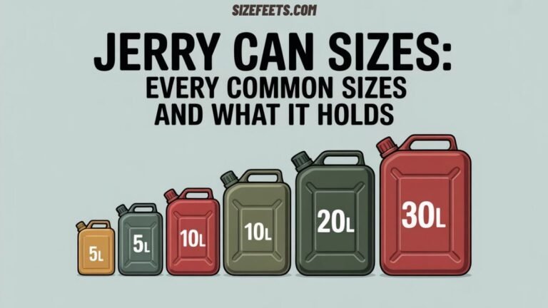 Jerry Can Sizes: Every Common Size and What It Holds