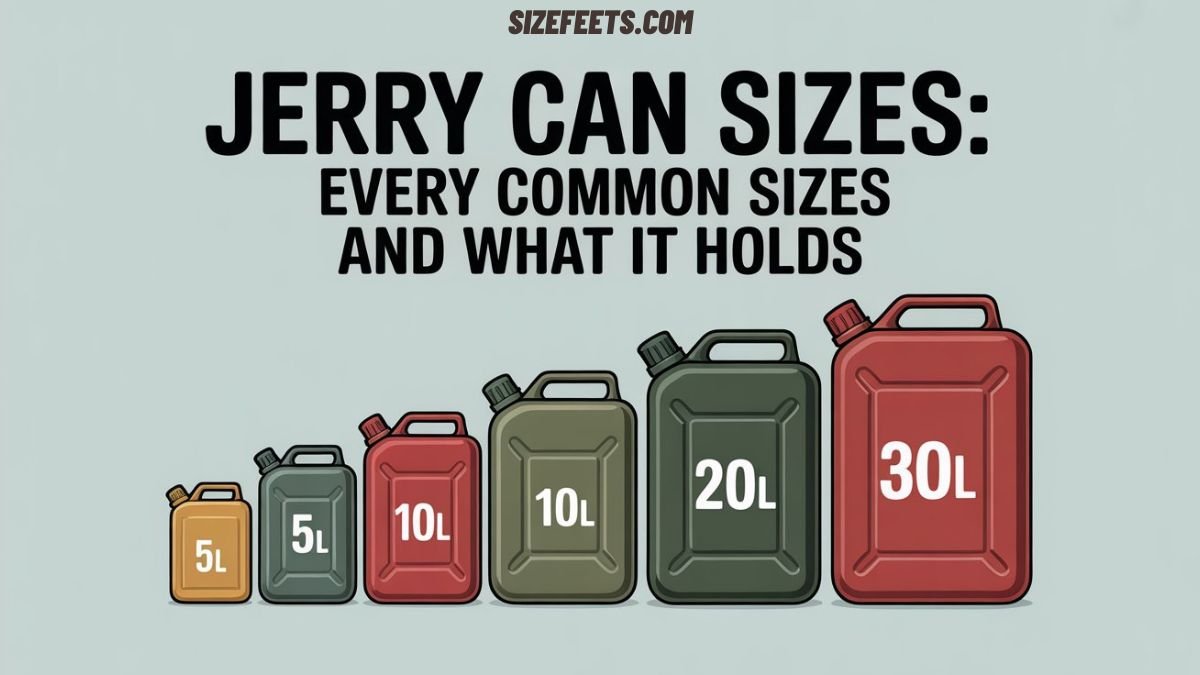 Jerry Can Sizes: Every Common Size and What It Holds