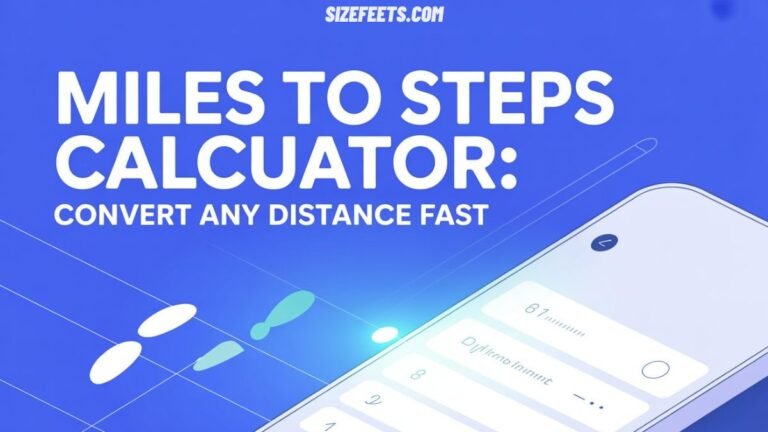 Miles to Steps Calculator: Convert Any Distance Fast