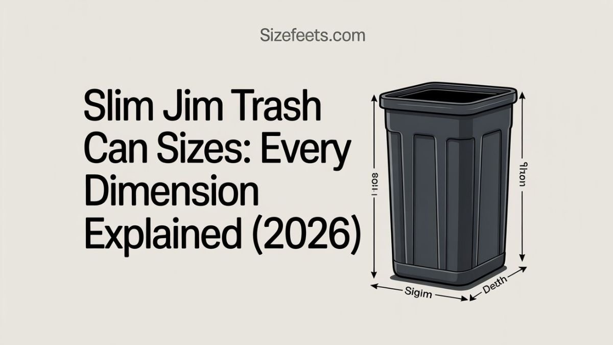 Slim Jim Trash Can Sizes: Every Dimension Explained (2026)