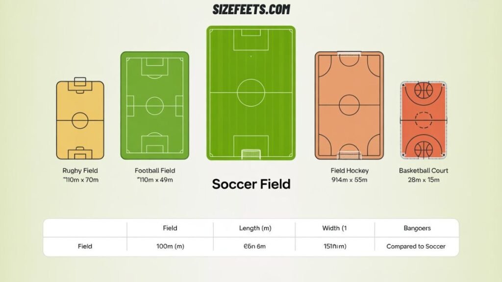 Soccer Field Size vs. Other Fields
