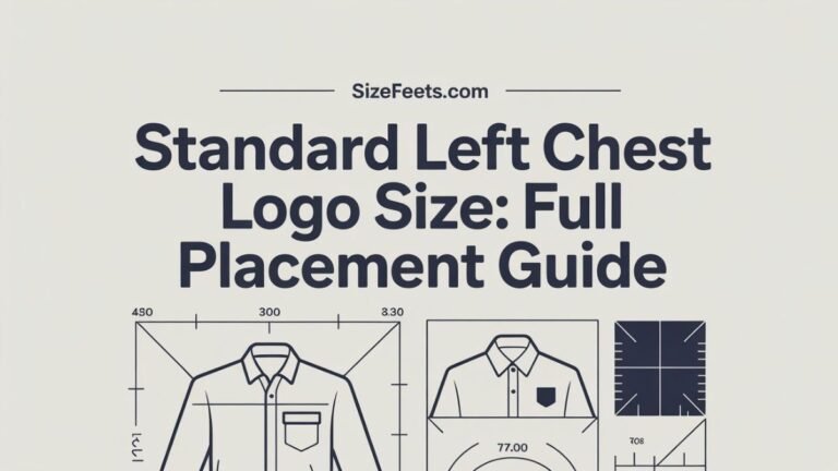 Standard Left Chest Logo Size: Full Placement Guide