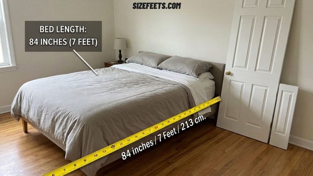 The 84-inch length shared in florida king bed vs california king