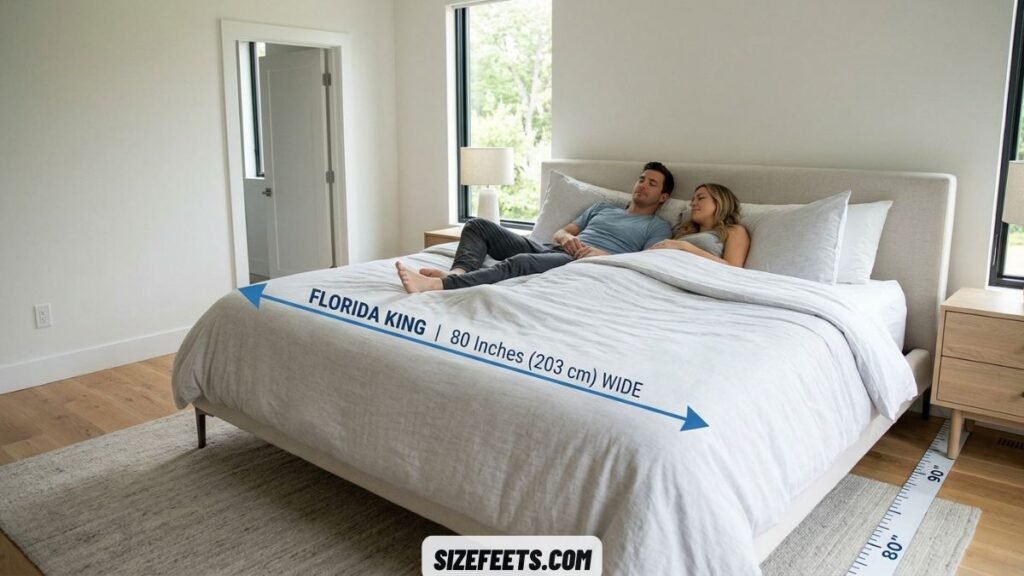 The Florida king width in florida king bed vs california king