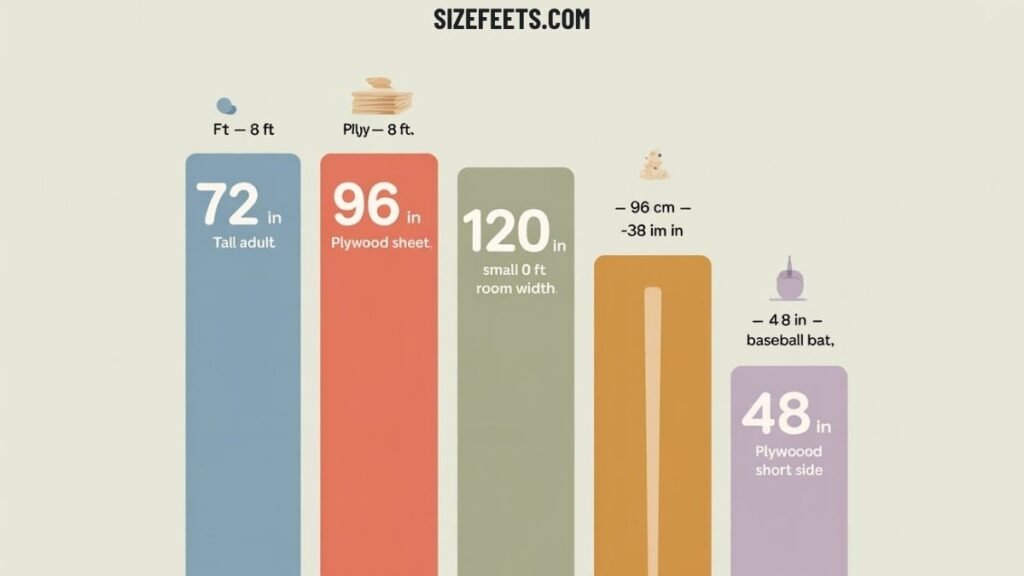 What Is 96 Inches in Feet vs. Other Common Lengths