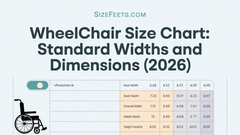 Wheelchair Size Chart: Standard Widths and Dimensions (2026)