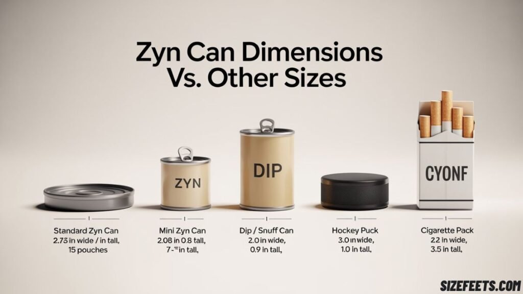 ZYN Can Dimensions vs. Other Sizes