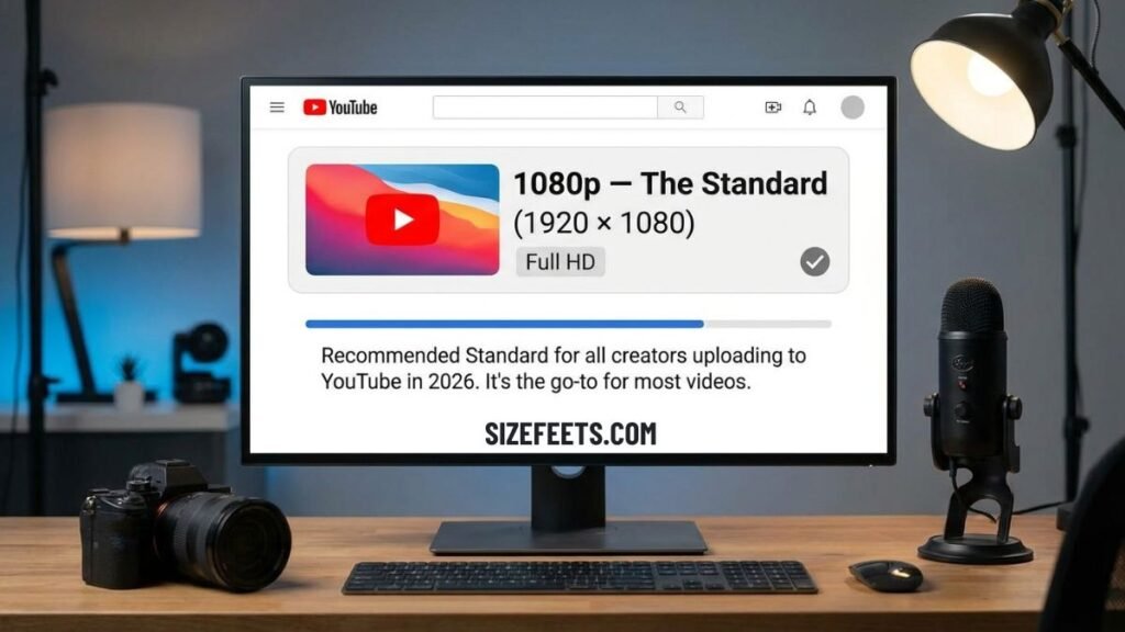 The 1080p standard in youtube video dimensions