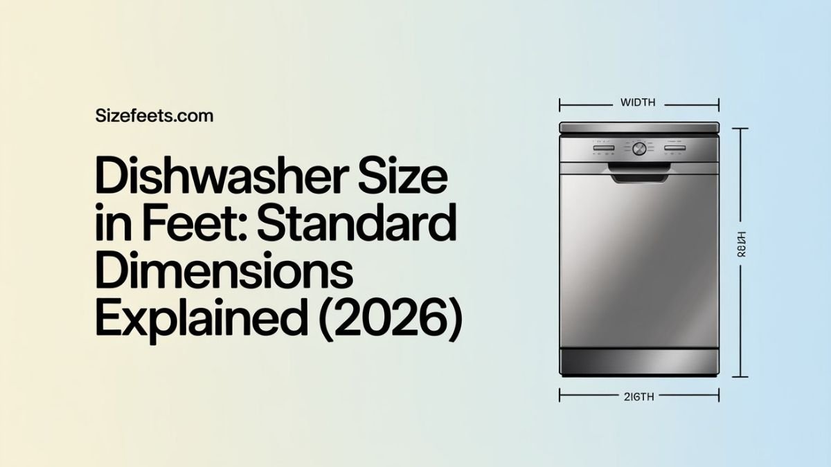 Dishwasher Size in Feet: Standard Dimensions Explained (2026)
