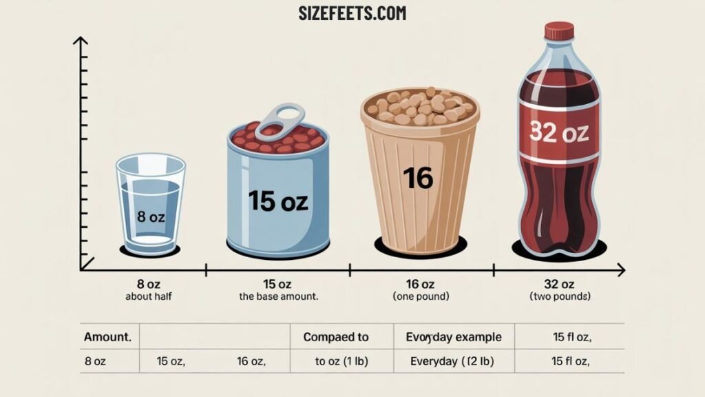 How 15 oz Compares to Other Common Amounts