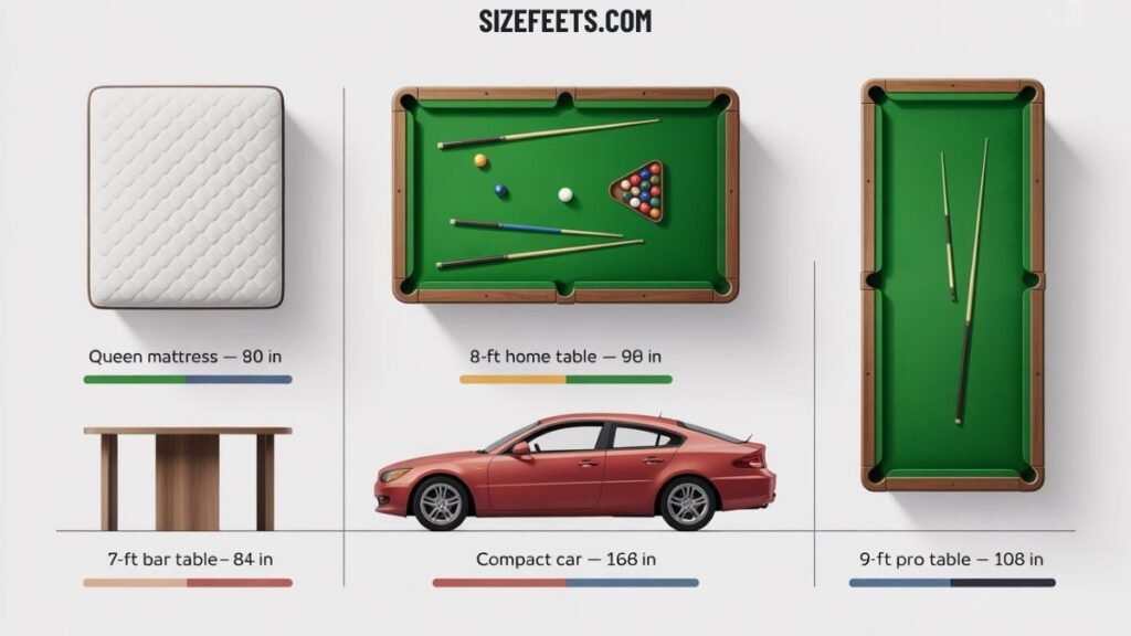 How Long Is a Pool Table vs. Other Sizes