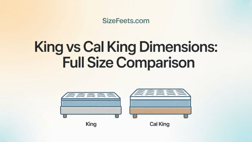 King vs Cal King Dimensions: Full Size Comparison