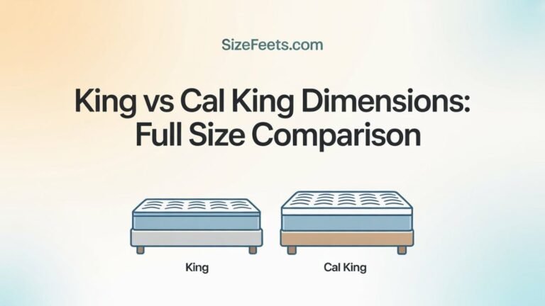 King vs Cal King Dimensions: Full Size Comparison