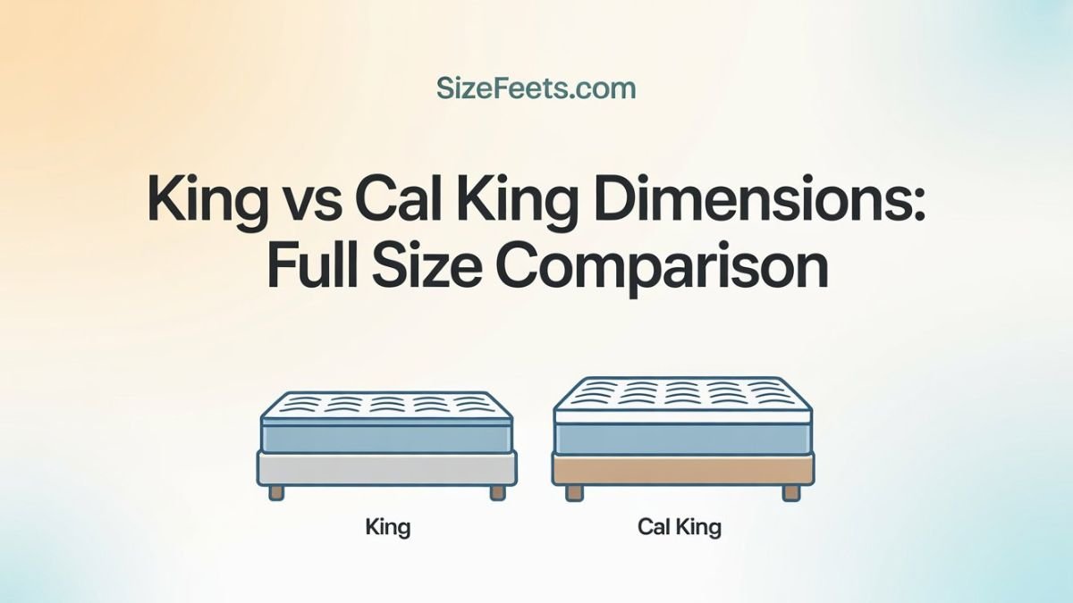 King vs Cal King Dimensions: Full Size Comparison