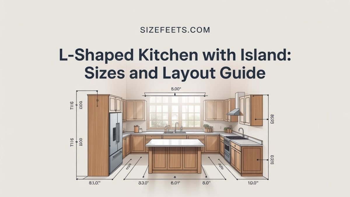 L-Shaped Kitchen With Island: Sizes and Layout Guide