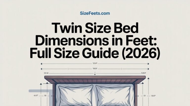 Twin Size Bed Dimensions in Feet: Full Size Guide (2026)