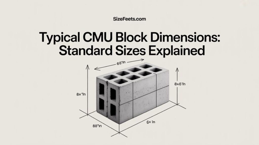 Typical CMU Block Dimensions: Standard Sizes Explained